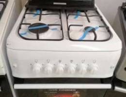 Gas oven 4 eyes white silver New