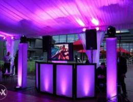 Speakers, Dj, lighting and sound system re...