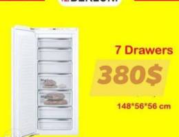 freezer bernoly 7 drawers brand new