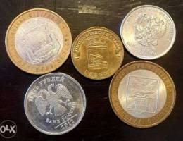 Ø±ÙˆØ³ÙŠØ§ØŒ Ù…Ø¬Ù…ÙˆØ¹Ø© Ù…Ù† Ø®Ù…Ø³ Ù‚Ø·Ø¹ Russia 5 coins