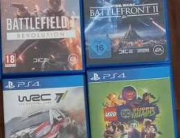 Ps4 games, used, very clean, zero scratche...