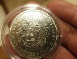 Bolivar 1910 silver