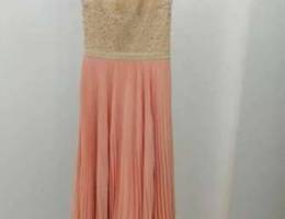 dress for wedding size 38 color saumon