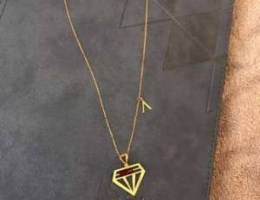 Unique Necklace with Pendant Gold 18KT fro...