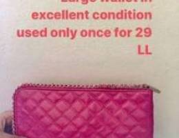 Large Wide fushia Stylish Wallet like New ...