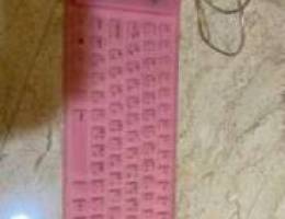 Pink Wired Keyboard