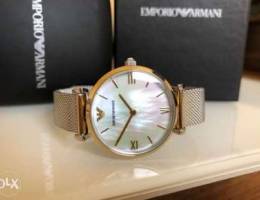 Fancy Vintage Emporio Armani pearl and gol...