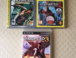 ps3 games. uncharted series (price 140.000...