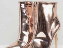 Truffle collection stiletto rise goldboots...