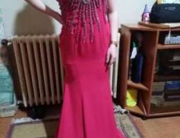 New fushia long dress size medium large an...