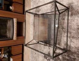 Trendy steel and glass tables for living r...