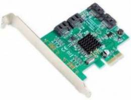 I/O Crest 4 Port SATA III PCI-e 2.0 x1 Con...