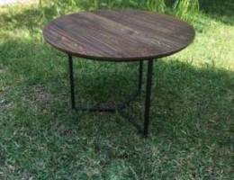 Table with massive wood