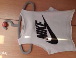 White sports nike shirt