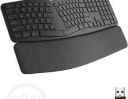 Logitech ergo curved wireless keyboard +wr...