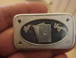 Las vegas vintage silver ounce 999