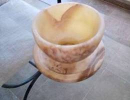 Real alabaster flower vase ÙØ§Ø²Ù‡ ÙˆØ±ÙˆØ¯ Ø­Ø¬Ø± Ù…...