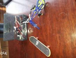 Tech Deck and Bike