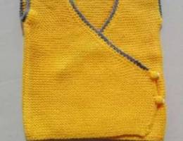 Handmade high quality knitted baby vest