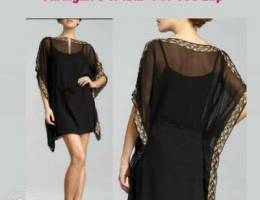 Cardigan chiffon t2il ma3 chak kharaz