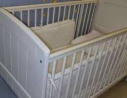 bed for baby with bedding