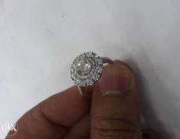 Certified ring 1.17ct center stone