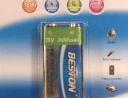 beston 9v rechargeable battery 300mah ni-m...