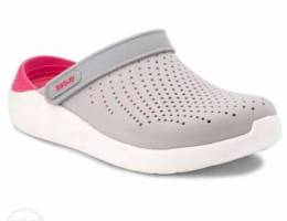 Crocs Original pink grey slides 50% off