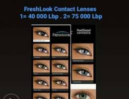 Freshlook contact Lenses 1=40000 w 2= 7500...