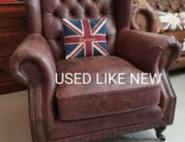 Used luxury Chesterfield sofa with high qu...