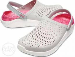 50% off Original crocs pink grey light clo...