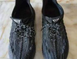 Black running shoes