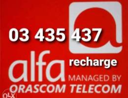 great & nice 03 alfa recharge number