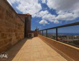 A rooftop apartment for rent in Fanar with...