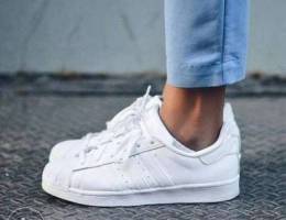 Adidas Superstar All White Womens / size: ...