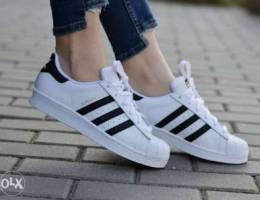 ADIDAS Superstar White and Black /size: 39...