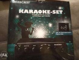 silver crest Karaoke set+3 collections cds