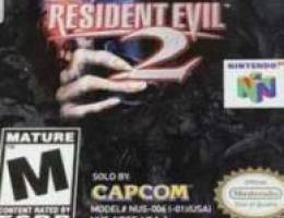 Nintendo 64 resdint evil 2 ntsc