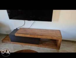 TV table with 2 drawers