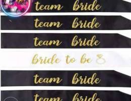 Wedding Bride To Be Team Bride Satin Sash ...