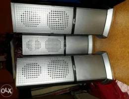 3 surround STAR speakers 4ohm 15Watts each...