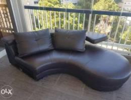 Very clean leather sofa