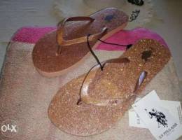 US Polo glitters slippers