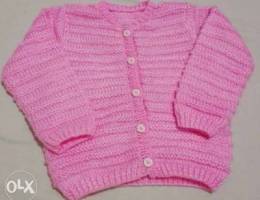 Handmade high quality knitted baby vest