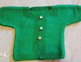 Handmade high quality knitted baby vest