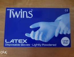 Twins - Disposable gloves large blue