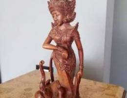 Antic rose wood statue handcraved ØªÙ…Ø«Ø§Ù„ Ø§Ù†...