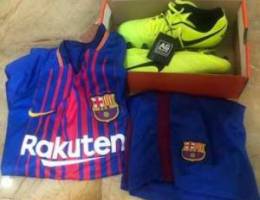 football shoes and kit