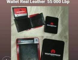 Real leather waterproof wallet