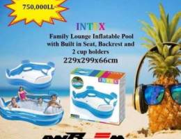 Intex family lounge inflatable swimming po...